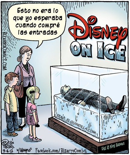Resultado de imagen de Walt Disney criogenizado